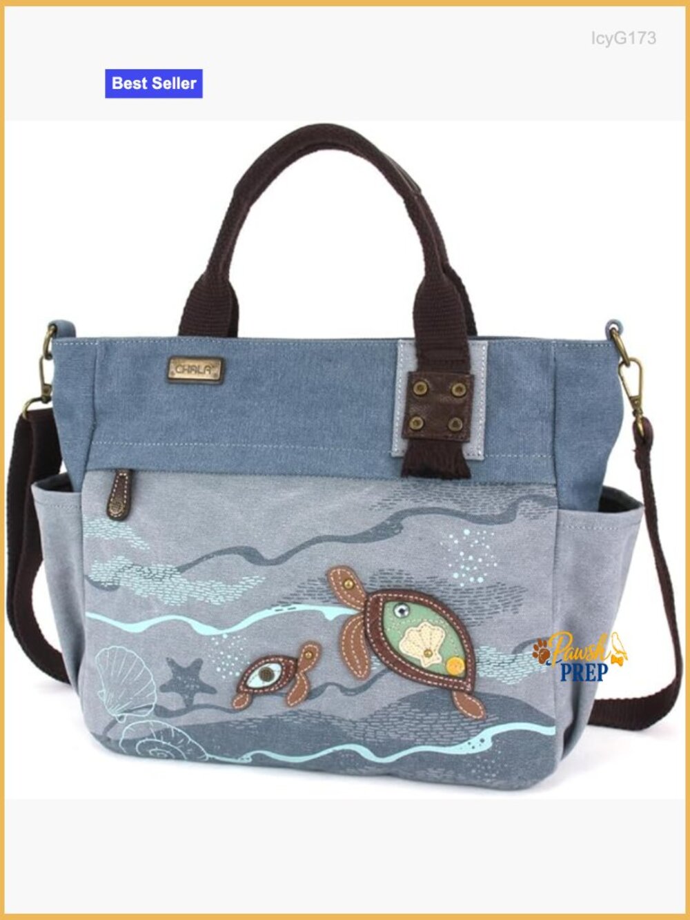Canvas Tote Bag with Crossbody Strap - Large Capacity